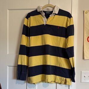 Ralph Lauren Navy and Yellow Polo Shirt
